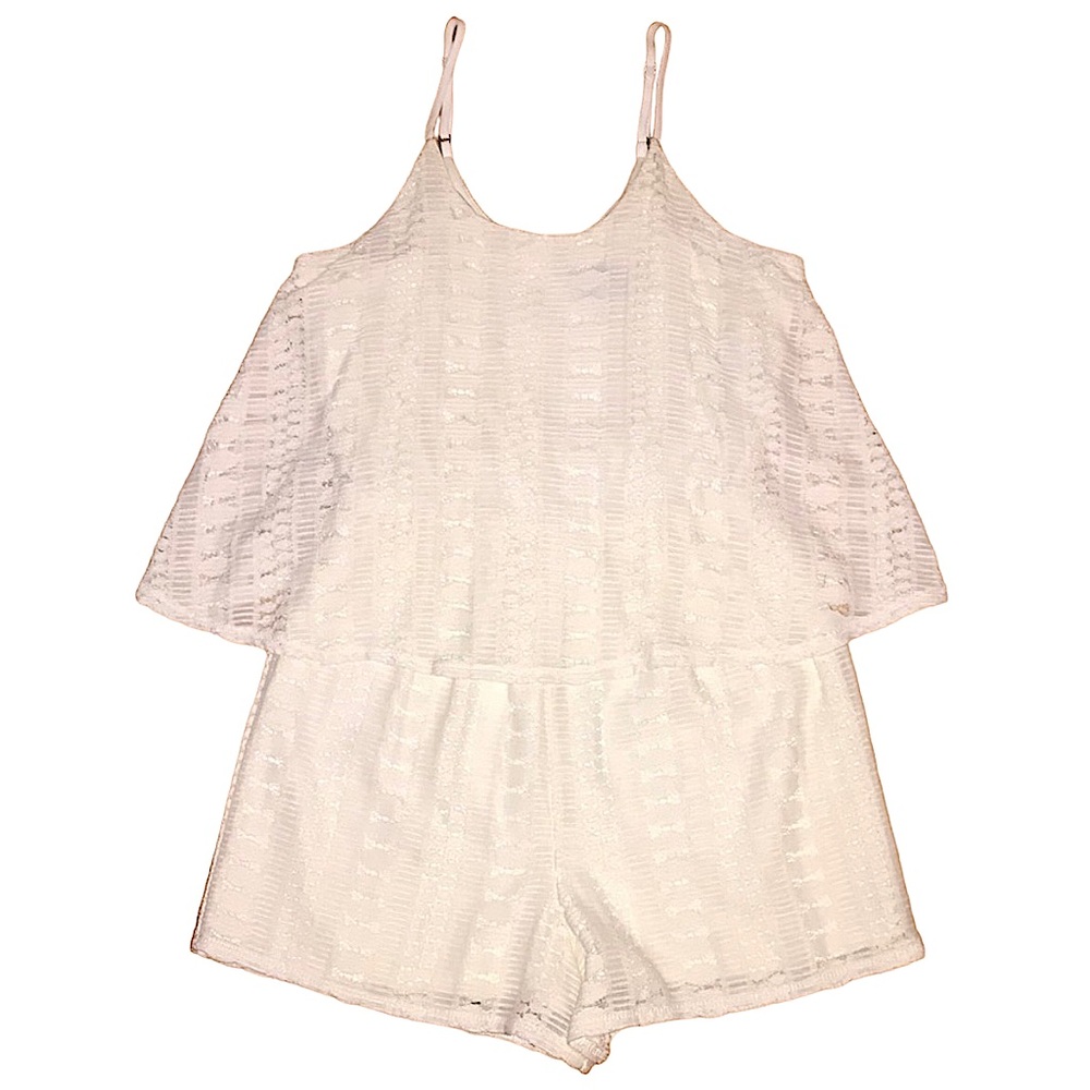 White Lace Romper sz S